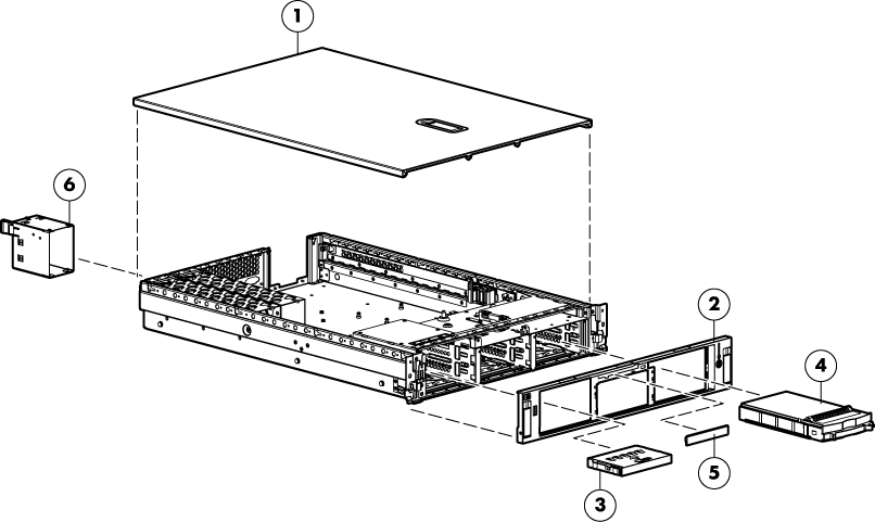 Mechanical components (SCSI model)