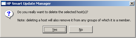 Do you really want to delete the selected host(s)?