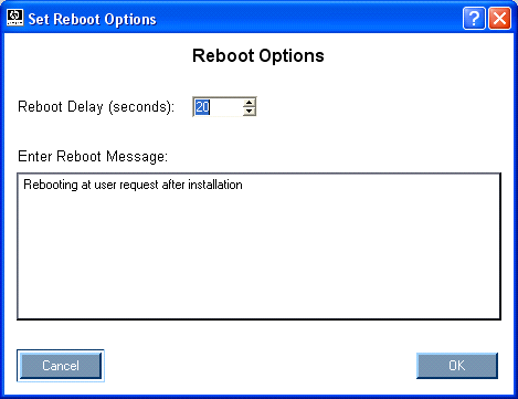 Set Reboot Options