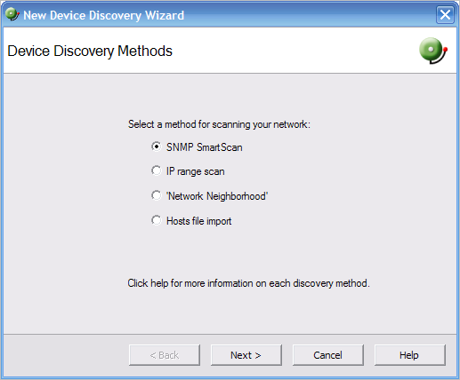 New Device Discovery Wizard