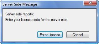 Server options window