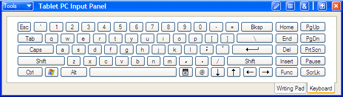 Figure 2-1 Input Panel’s primary function is to input text when a standard keyboard is not accessible.