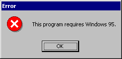 Demoapp.exe requires Windows 95.
